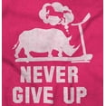 thumbnail image 2 of Never Give Up Rhino to Unicorn Gym Men's Graphic T Shirt Tees Brisco Brands S, 2 of 6