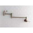 thumbnail image 2 of Kingston Brass KS8108DFL Wall Mount Pot Filler Kitchen Faucet, Brushed Nickel, 2 of 5