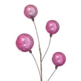 thumbnail image 2 of Vickerman 10' Pink Pearl Branch Ball Wire Garland., 2 of 4