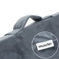 thumbnail image 6 of Bed Wedge Pillow for Sleeping - 7 in 1 Folding Memory Foam Cushion, Body Positioner, Back Support - Grey Velour, 6 of 7