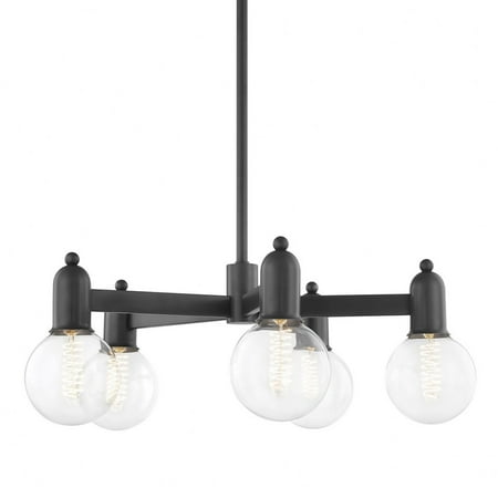 

-5 Light Chandelier in Transitional Style-25 inches Wide By 9.25 inches High-Old Bronze Finish Bailey Street Home 735-Bel-4366008