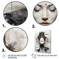 thumbnail image 3 of Designart "Eightfold Path Grey Buddhism" Buddhism Floater Framed Wall Decor, 3 of 7