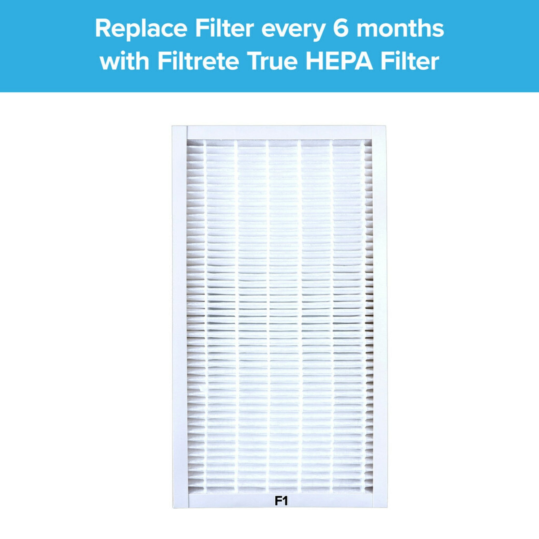 Filtrete by 3M Allergen Reduction  Odor Reduction HEPA-Type Air Purifier Filter, F1