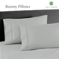 thumbnail image 4 of Salt Earth King 4 Piece Sheet Set 100% Cotton with 16 Inch Deep Pockets Easy Fit Sateen Weave Luxury Sheets & Pillowcases Extra Soft Breathable & Wrinkle Free - Silver Bush, 4 of 8