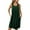 Green, variant on Wyobmus Nightgowns for Women With Pockets Solid Color Sleeveless Sleepwear Lightweight Cozy Pleated Front Sleepdress Blow Knee Sleepshirt With Pocket Blue