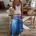 thumbnail image 3 of Bright Sunshine Through Deep Blue Sea Design Sleeveless Dress Woman Fashion Long Dresses Women's Summer Suit Dress 2025, 3 of 7