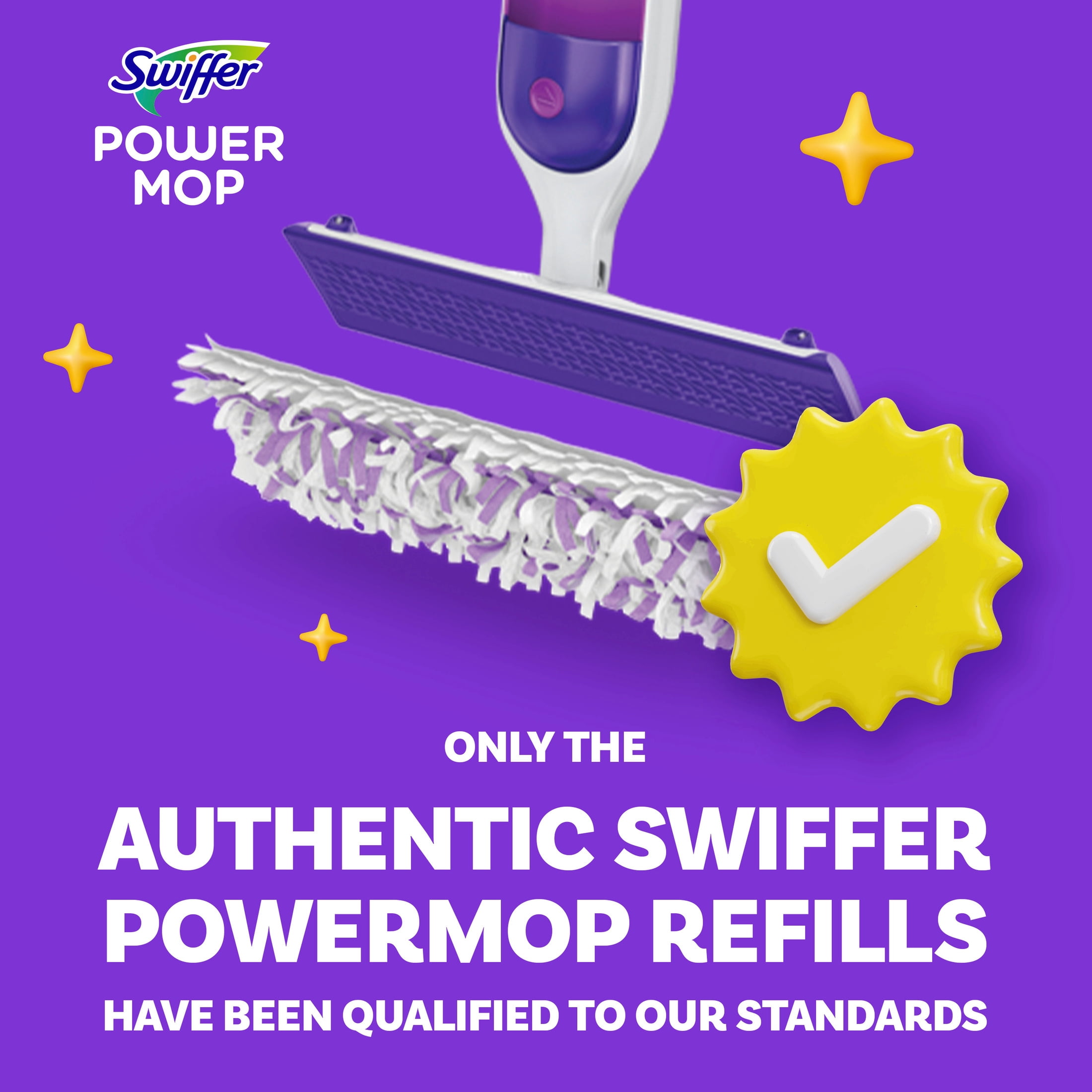 Swiffer Power Mop Pad Refills, Unscented, 5 Count