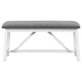 thumbnail image 5 of Yesurprise 6-Piece Table Chair Set Rectangular Trestle Table with Upholstered Chair Bench for Dining Room Kitchen, 5 of 8