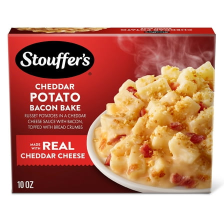 Stouffer’s Cheddar Potato Bacon Bake, Single Serve Frozen Meals, Frozen Dinner, 10 oz (frozen)