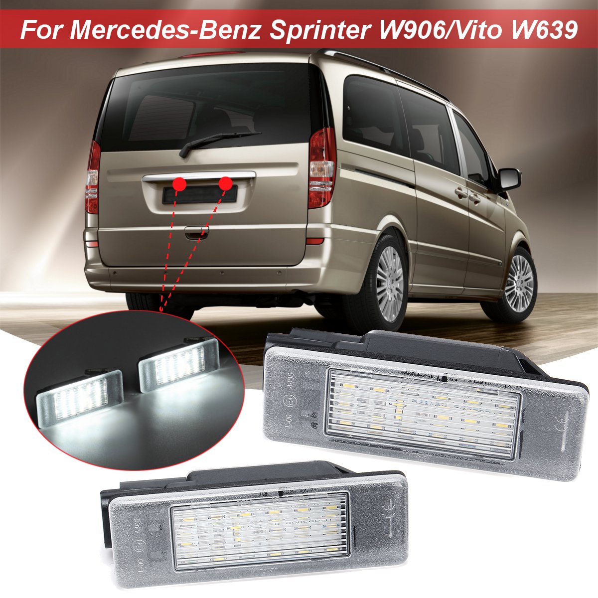 mercedes benz sprinter license plate light replacement