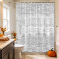 thumbnail image 3 of Black Polka Dots Shower Curtain Set - Extra Long 72" x 96" Washable Bathtub Curtain with 12 Hooks, Modern Abstract Aesthetics Farmhouse Art Waterproof Fabric Stall Shower Curtains for Bathroom Décor, 3 of 8