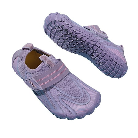 

HaiMao Kids Water Shoes Clearance Girls Boys Quick Dry Aqua Shoes Barefoot Water Sneakers for Beach Swim Pool Boats Outdoor Water Sports Little/Big Kid Purple 8 Years