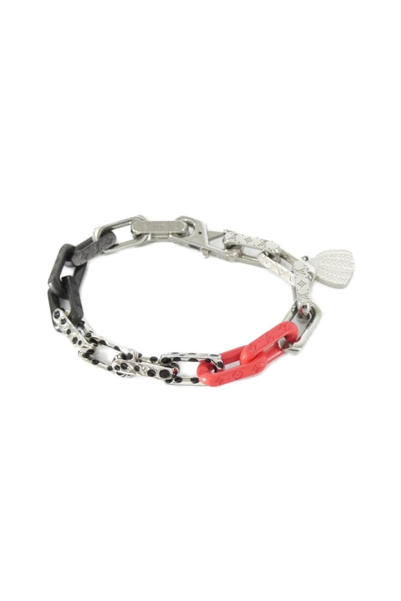 Pre-Owned Louis Vuitton Bracelet Monogram Chain Infinity Dot L M0976L