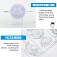 thumbnail image 6 of FZFLZDH Building Blocks 3D Crystal Puzzle 3D Puzzle Puzzle Building Blocks 3D Saturn Planet Crystal Puzzle(Transparent), 6 of 7