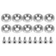 thumbnail image 2 of M6 Gasket Bolt for Car Modification, License Plate Frame Decoration Screw (Silver), 2 of 4