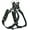 Black, variant on Genuine Leather Medium 18.5"-22" Chest 3/4-inch Wide Adjustable Dog Step-in Harness Brown