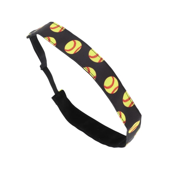 Unique Bargains 1 Pc Durable Headband Baseball Headband for Sport Black