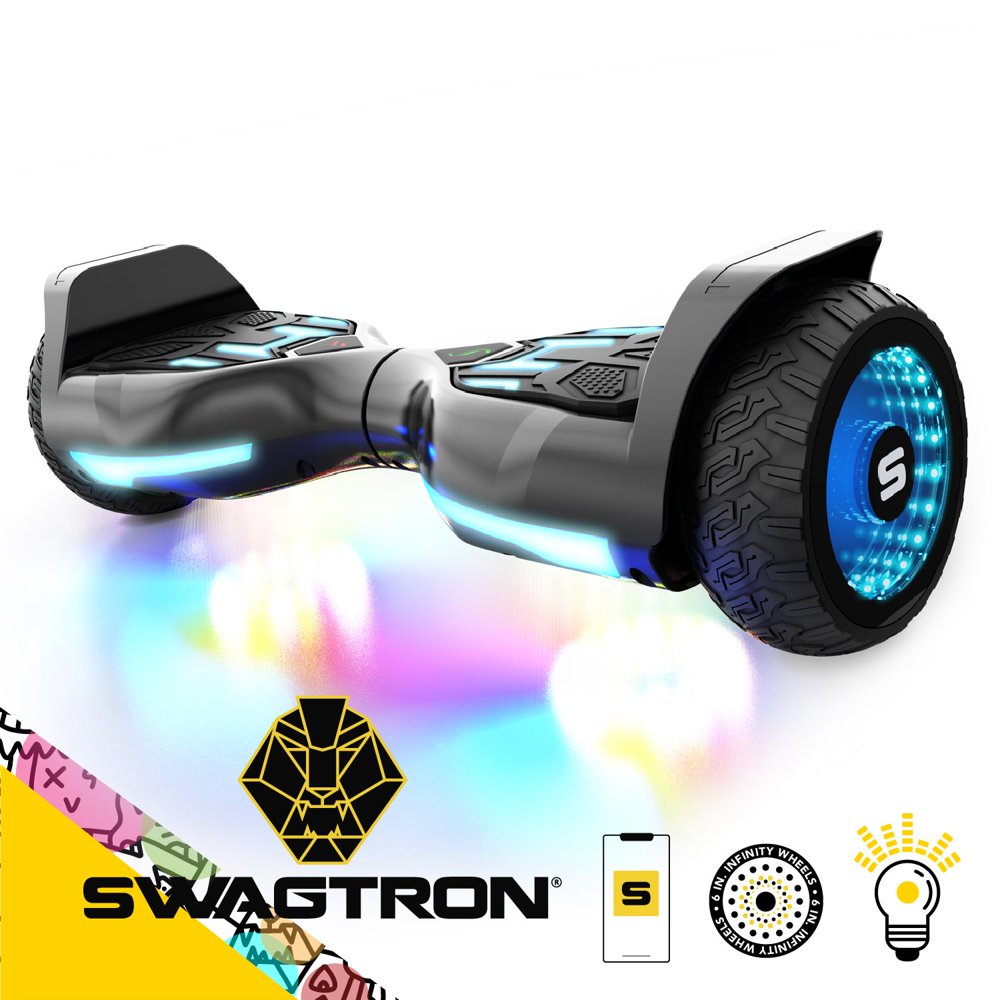 Swagtron SwagBOARD Warrior T580 Hoverboard with Bluetooth and LED