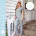 thumbnail image 5 of Hello Mello Snooze Fest Lounge Pajama Pants Soft Sleepwear Bottoms, Under Covers (Women's), 5 of 8