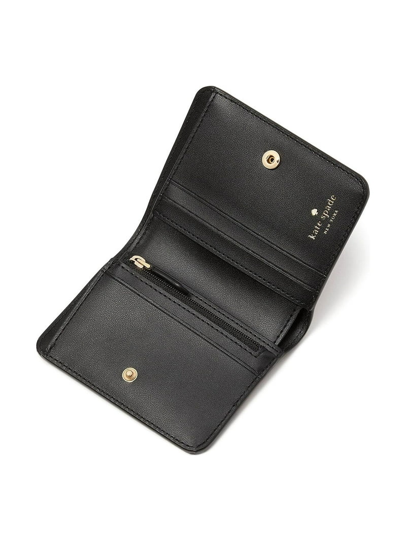 Madison Colorblock Saffiano Leather Small Bifold Wallet
