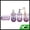 Transparent Purple, variant on Unique Bargains 4Pcs Durable Bathroom Accessories Set Blue
