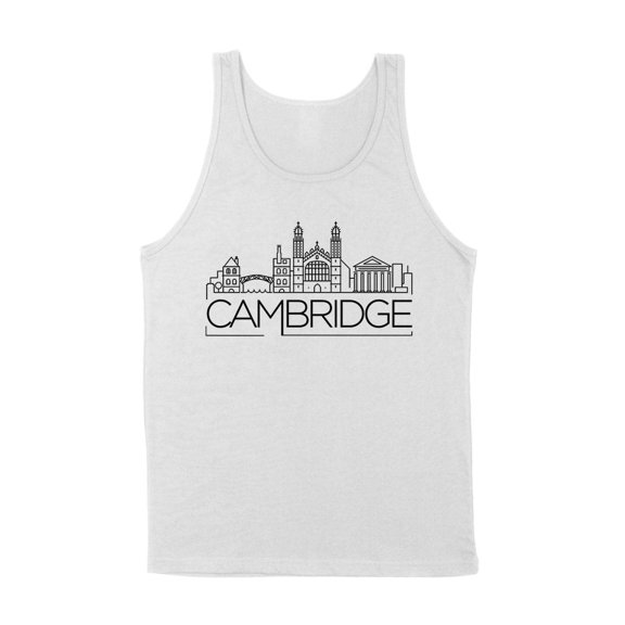 Skyline Cambridge England Tank Top Unisex Large White