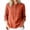 Orange Tops, variant on YGJTJYD Women's Henley Neck Button Down 3/4 Sleeve Tunic with Side Buttons Loose Casual Beach Vacation Top
