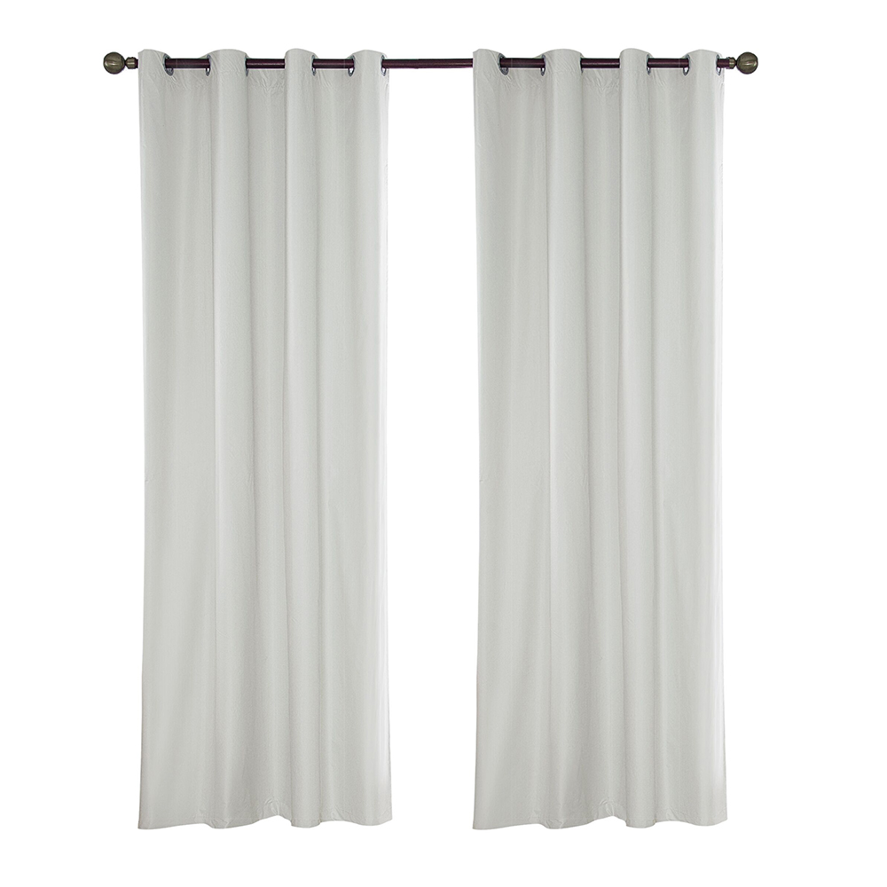 (2 Panel) Outdoor Curtain Garden Patio Gazebo Sunscreen Blackout Curtains, Thermal Insulated White Curtains with Grommet | Waterproof& Windproof&UV-protection & Mildew Resistant,  White  54*84in - image 2 of 8