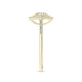 thumbnail image 3 of ANGARA Natural 0.43 Ct. Diamond Halo Engagement Ring in 14K Yellow Gold for Women (Ring Size: 3.5), 3 of 10