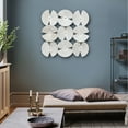 thumbnail image 3 of LuxenHome Modern Iron Metal Seashell Wall Decor in White and Gold, 3 of 6