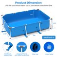 thumbnail image 7 of Infans Above Ground Swimming Pool Rectangular Frame Above Ground Pool with Pool Cover, 7 of 7