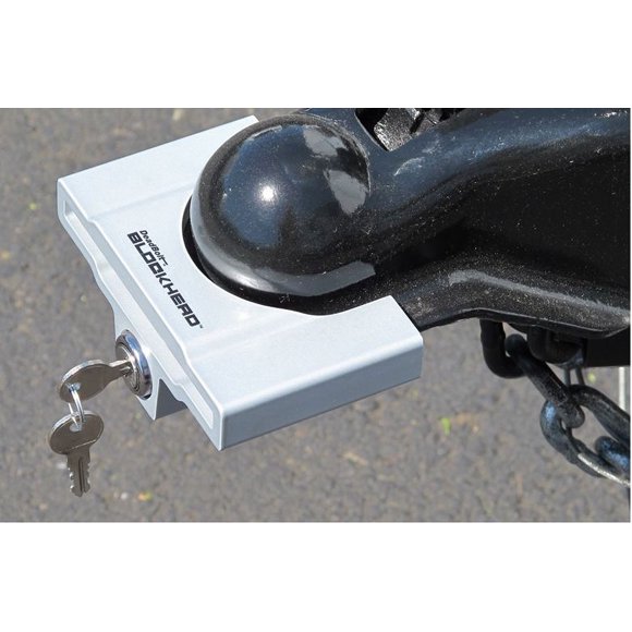 DeadBolt Trailer Coupler Lock TCL3-AS 4-1/2 Inch Lip Width; Arctic Silver; Powder Coated Finish; Aluminum