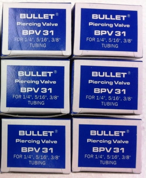 SUPCO BPV31 Bullet Piercing Valve for 1/4" 5/16" & 3/8" Tubing 3-n-1 PACK OF 6 