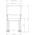 thumbnail image 6 of Lorell LLR41848 Nesting Folding Chair, Black, 6 of 7