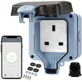 thumbnail image 1 of PinesC Smart Outdoor Socket IP66 Waterproof Wifi Socket, Voice/Remote Control, Schedule/Automatic Control Based on Temperature/Humidity Smart Outlet, Google Compatible, CE, Ros, 1 of 5