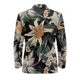 thumbnail image 6 of CHAQLIN Lightweight Suit Jacket, Flowers Pattern Polyester Single Button Men's Suit for Prom Casual, 6 of 8