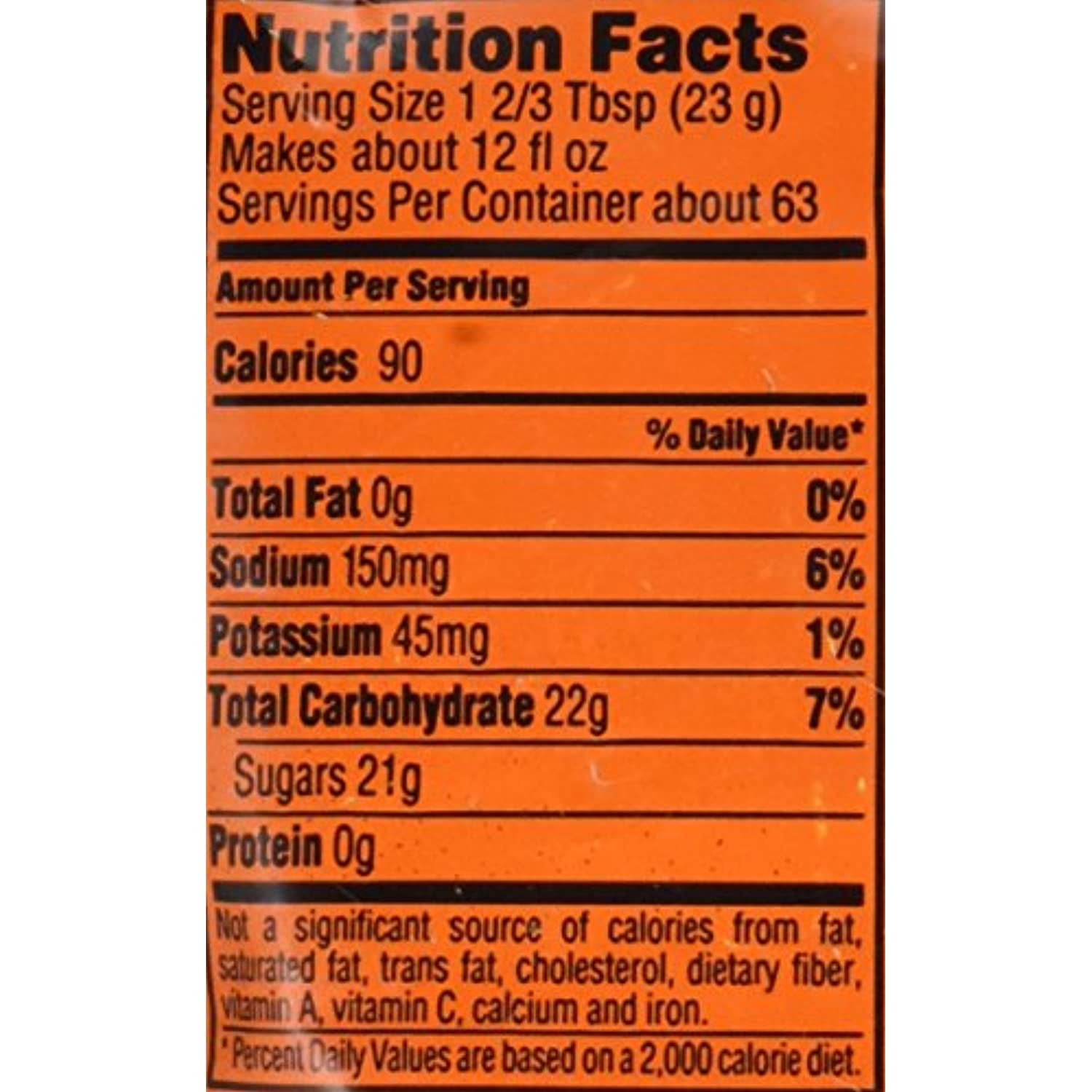 Gatorade Orange Thirst Quencher Powder Mix 51Oz Packet Makes 6 Gallons