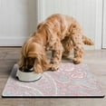 thumbnail image 2 of Chic Paisley Dog Feeding Mat - Waterproof Non-Slip Pet Food Mat with Vintage Print - Multi-Layer Absorbent Design for Messy Eaters 12x19 Inches, 2 of 4