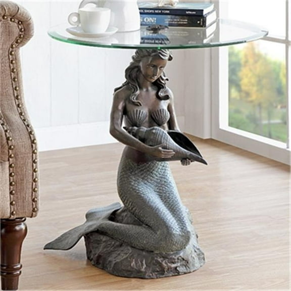 SPI Home 34820 Mermaid End Table - 24 x 22 x 22 in.