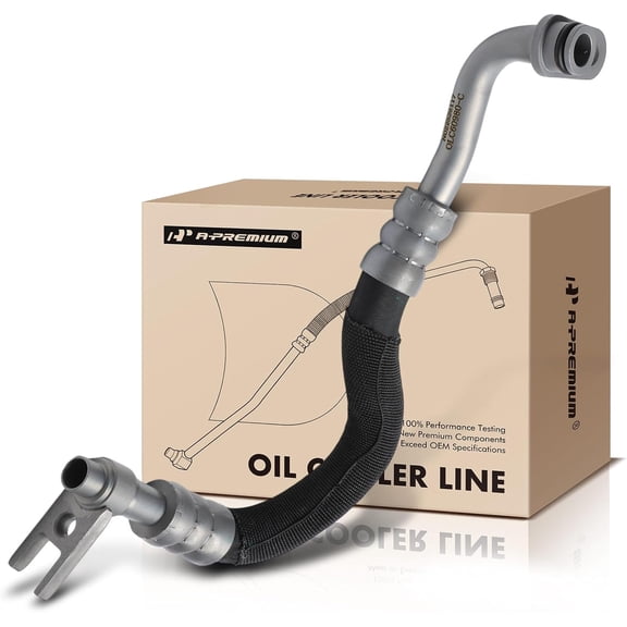 A-Premium Outlet Engine Oil Cooler Line Hose Assembly Compatible with BMW E60/E61 Series 535i 2008-2010, 535i xDrive 2009-2010, 535xi 2008