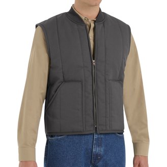 Lee Men's Sherpa Lined Canvas Workwear Vest, XL, Warm Zipper