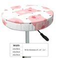 thumbnail image 4 of Honeii Kawaii Pigs Bar Stool Covers – Perfect Fit for 12" to 14" Round Stools, Crease-Resistant, Stretchy, Washable & Dustproof Seat Slipcovers-12 inch, 4 of 7