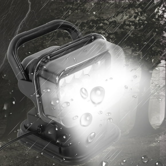 Luz de Búsqueda LED 50W Base Magnética Remota de Alto Brillo Lámpara de Punto de 360 Grados Universal