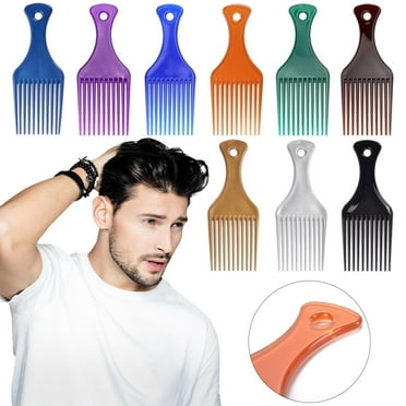 Fork Comb Awwp Stock Clearance Madness Blue 1 Pack Hair Picks for Curly Hair 6.3 Inch Plastic Afro Pick for Women Men Hair Styling Wide Tooth Afro Comb for Hairdressing，Hair Brush Hair Brush Plastic
