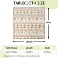 thumbnail image 2 of Elastic Edge Bohemian Square Tablecloth 34x34 Inch, Fitted Cover for Card Tables, Resistant to Wrinkles and Stains, 2 of 6