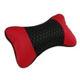 thumbnail image 2 of Unique Bargains 2 Pcs Red Black Washable Car  Headrest Pillow Head Neck Support Cushion, 2 of 4