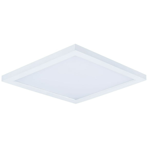 Maxim Wafer 9" Wide Square White LED Outdoor Ceiling Light