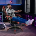 thumbnail image 4 of Costway Adjustable E-Sports Racing Style Chair with Padded Headrest, Lumbar Support Red, 4 of 10