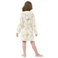 thumbnail image 7 of FORMRS Niños Bathrobe Unisex Hooded Robe Soft Plush Pajamas Sleepwear, Size 7-9T, Pastel Pink Geometric, 7 of 7