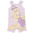 thumbnail image 3 of Disney Princess Rapunzel Toddler Girls Snap Romper and Headband Newborn to Toddler, 3 of 5